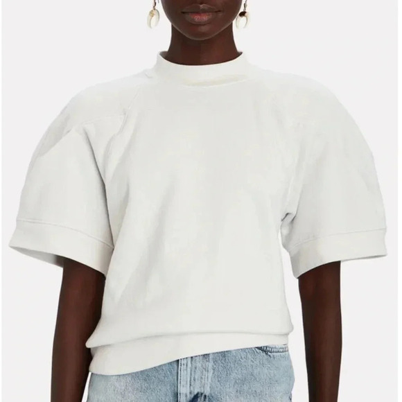 Agolde Tops - AGOLDE Round Shoulder Cotton Sweatshirt